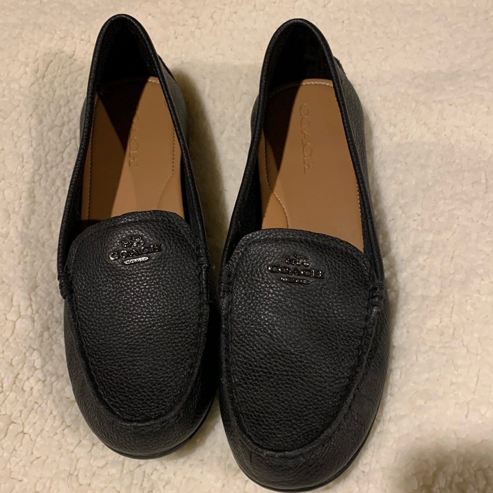 Coach Black leather loafer